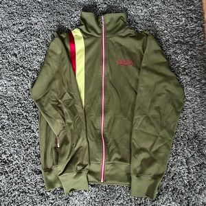 Green Von dutch fleece zipup